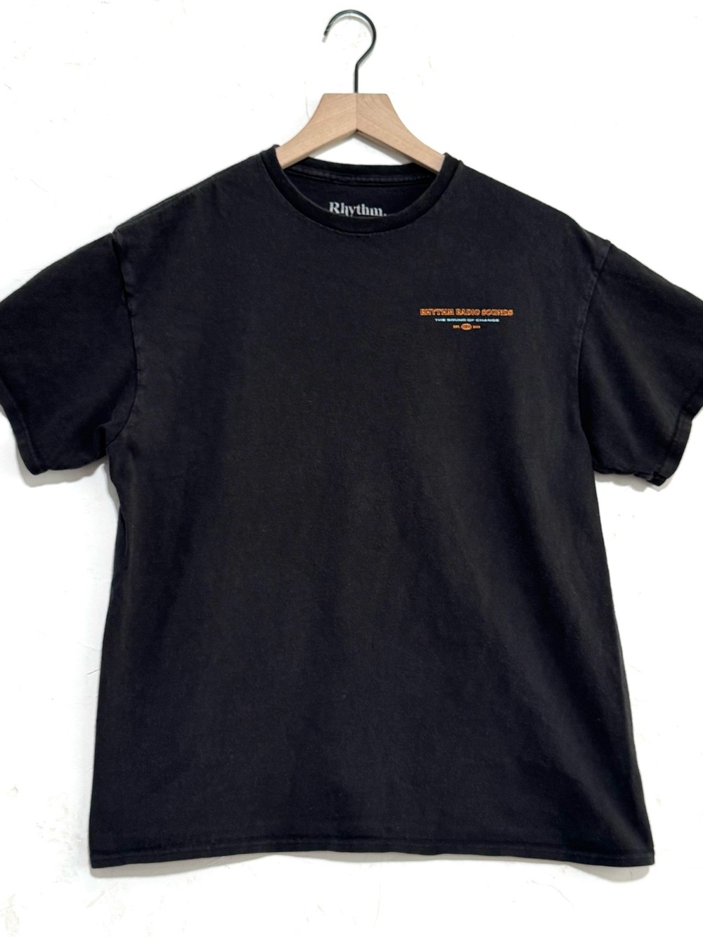 Rhythm Radio Sounds Black Graphic Tee Size L